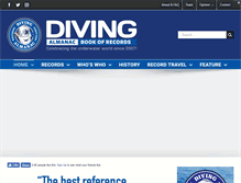 Tablet Screenshot of divingalmanac.com